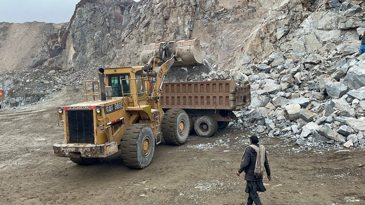 World’s Biggest Stone Loading | Caterpillar Loader & Dumper Truck