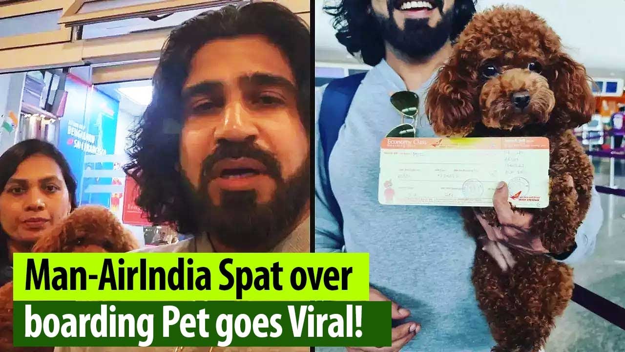 Bengaluru Man's Video Accusing Air India of not allowing pet inside flight goes Viral!