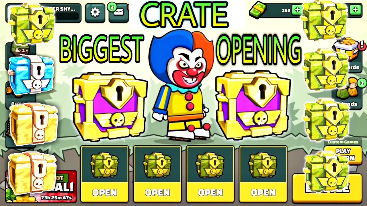 MINI MILITIA | CRATE OPENING TRICK | BLACK OPS CRATE | 5 ELITE CRATE OPENING | 10 CRATE OPENING