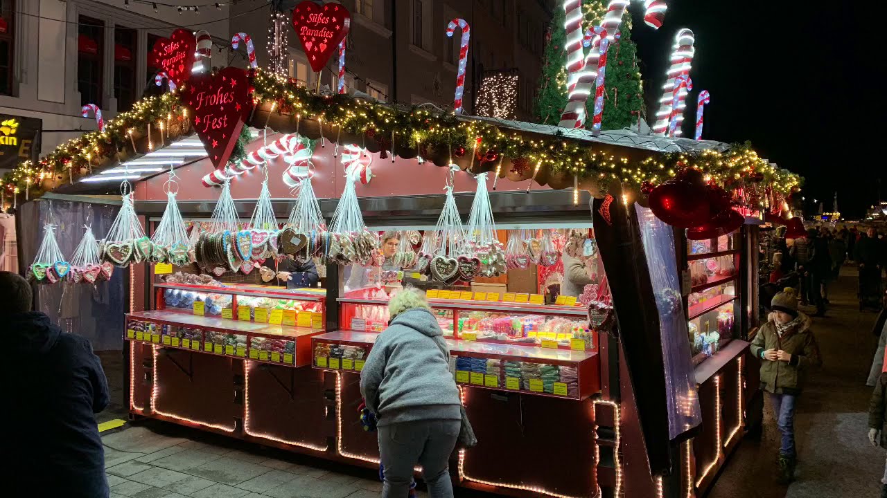 Weihnachtsmarkt am Bodensee Konstanz - Germany 2019