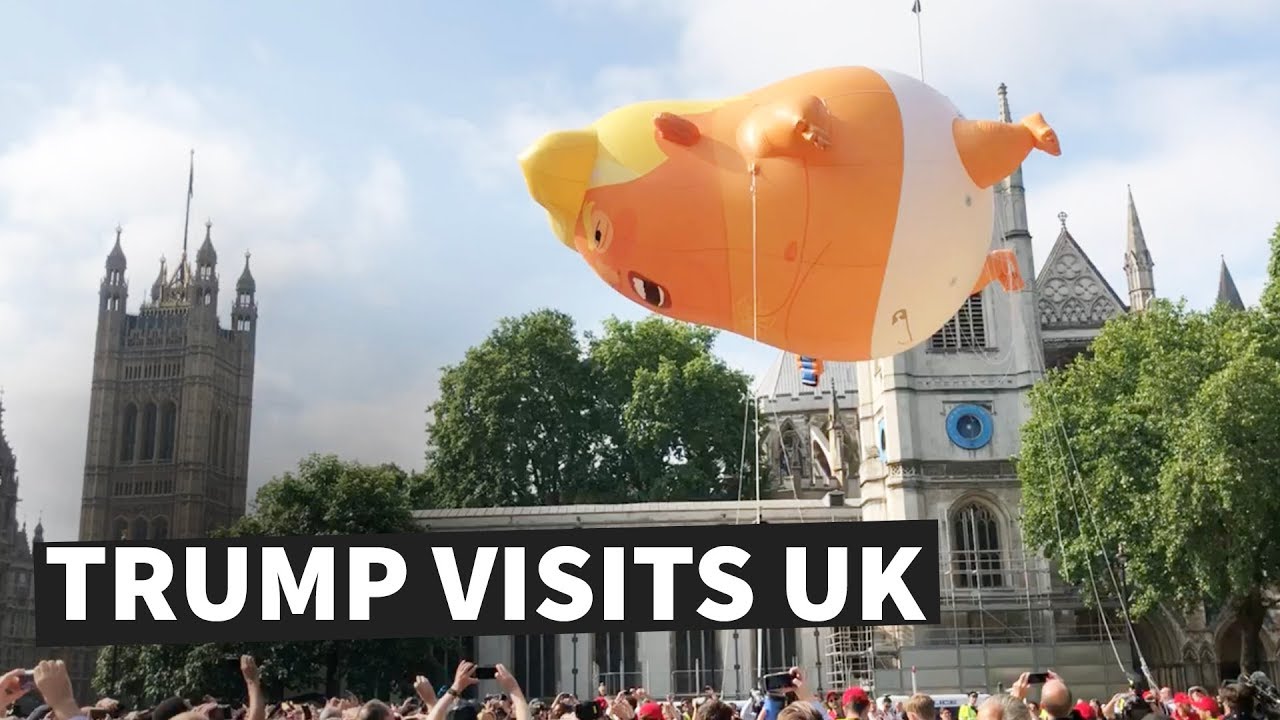 Donald Trump Visits UK - Anti-Trump Protests 🇬🇧🇬🇧🇬🇧
