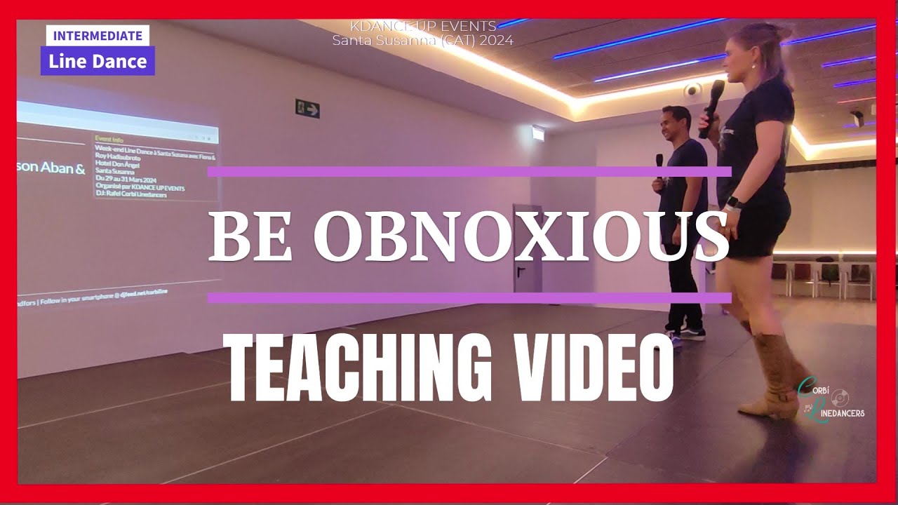 Be Obnoxious LINE DANCE (Teaching Video)