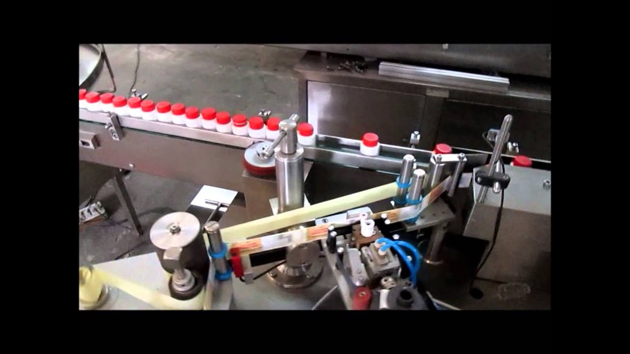 AUTOMATIC STICKER LABELLING MACHINE VSC VLC WITH TURN TABLE