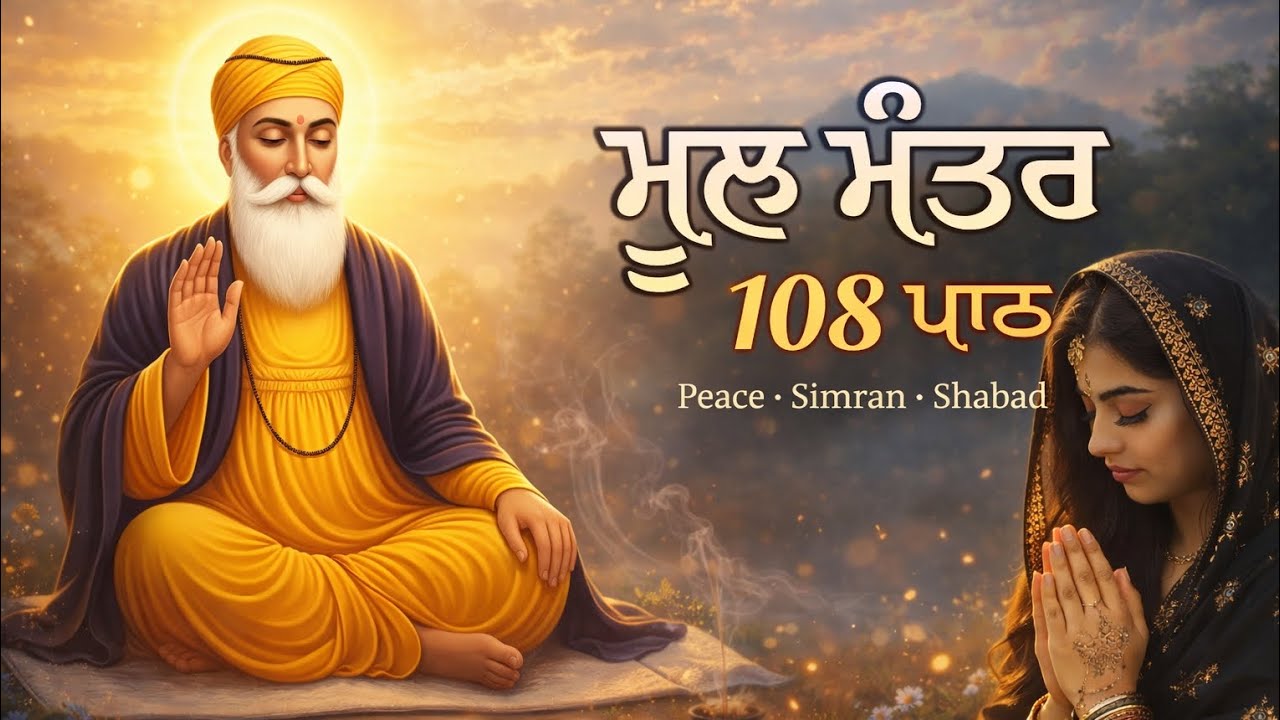 Waheguru Mool Mantar 108 Times 🙏 | Female Voice | Deep Meditation & Peace
