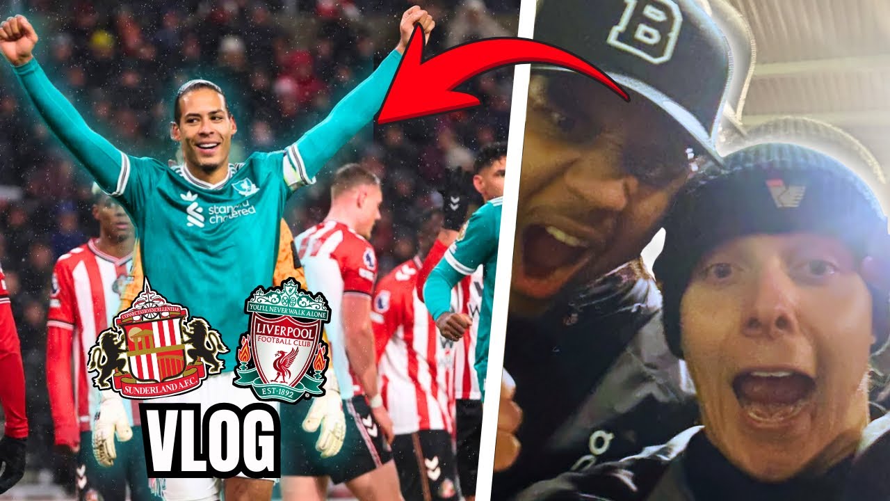 VAN DIJK ENDS SUNDERLAND UNBEATEN RUN ! SUNDERLAND VS LIVERPOOL MATCHDAY VLOG