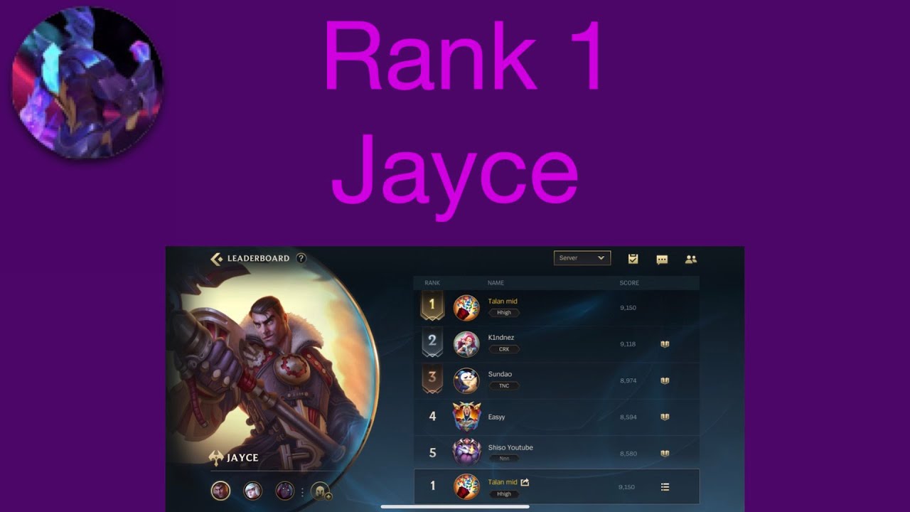 Rank 1 Jayce guide