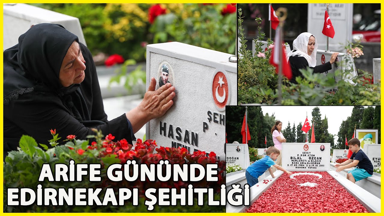 Edirnekapı Şehitliği'nde Bayram Arifesi