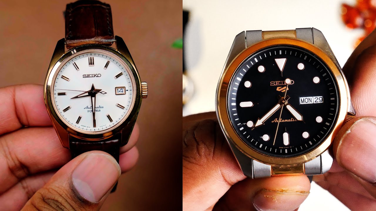 Rose Gold Watches ⎹ Seiko Srpe58k1 and Sarb072