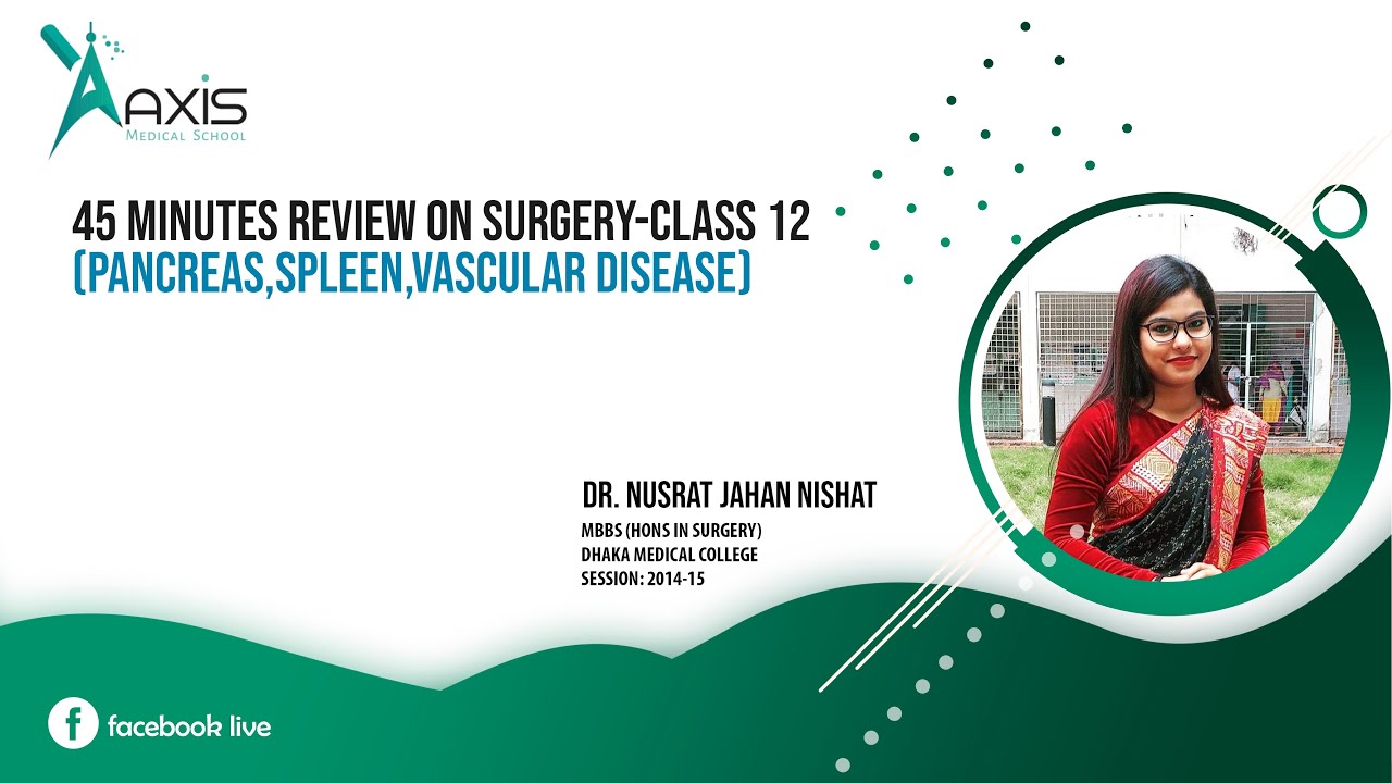 Surgery Review | Class 12|  Pancreas, Spleen, Vascular Diseases, Neuro and Cardiothoracic surgery