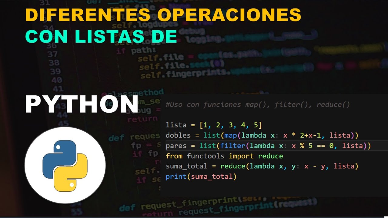 COMO REALIZAR DIFERENTES OPERACIONES CON LISTAS DE PYTHON✅