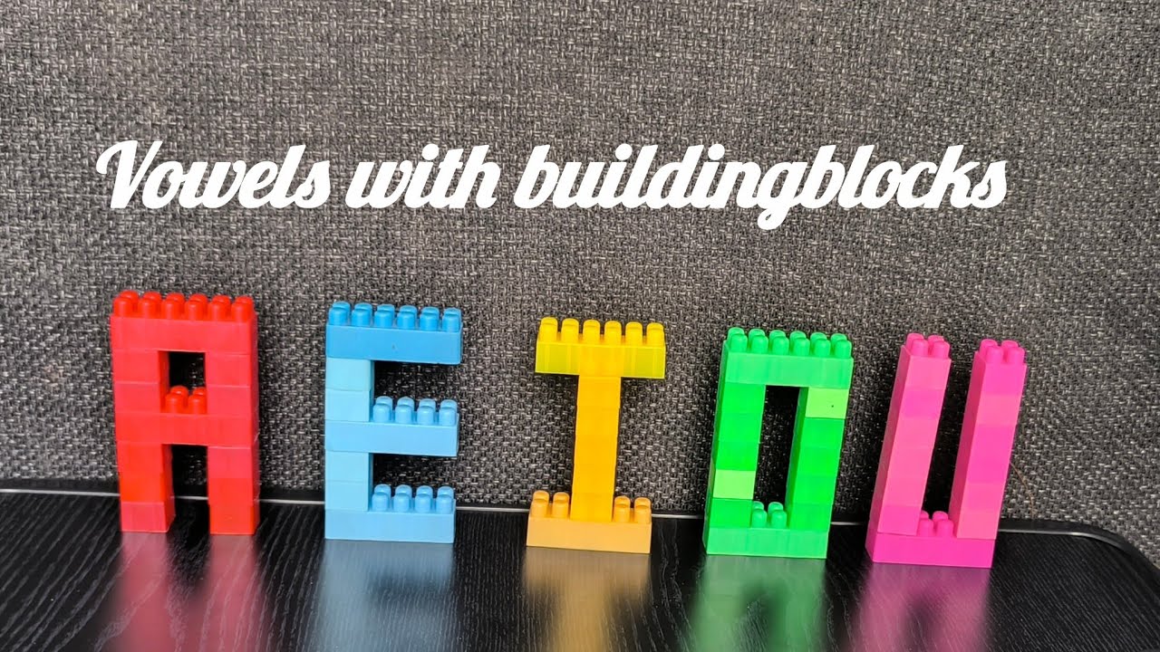 Vowels with buildingblocks|Howtobuild Alphabets|Howtobuild building blocks|Blockvedio|Buildingblocks