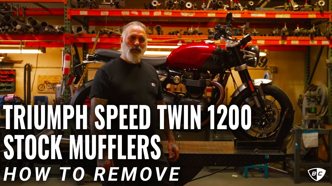 How to Remove Stock Mufflers on Triumph Speed Twin 1200