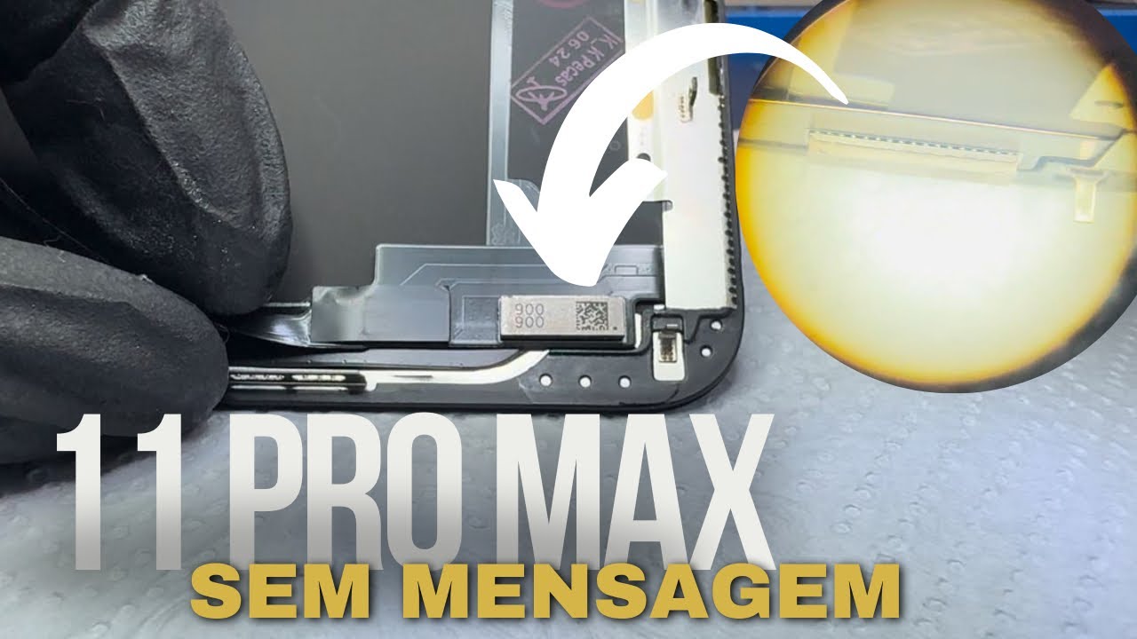 Troca de tela iPhone 11 Pro Max sem mensagem - iOS 18.1