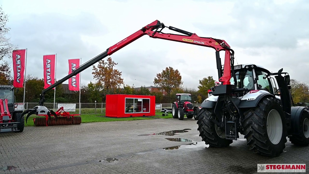 Kranaufbau für einen Valtra T234