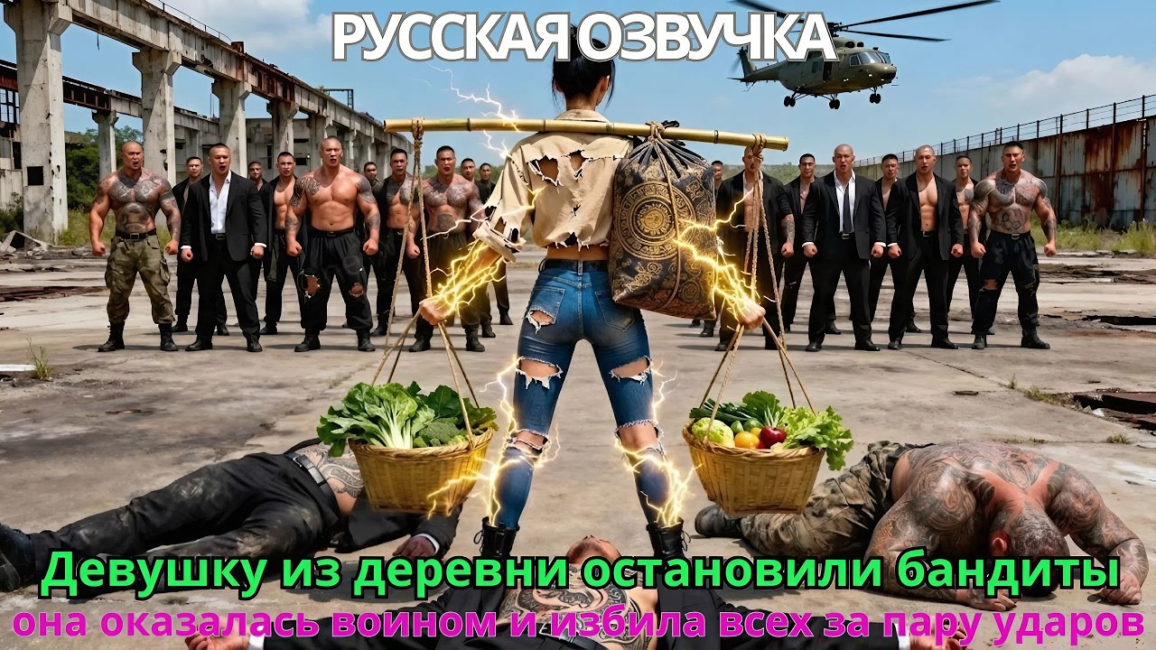 Девушку из деревни остановили бандиты — она оказалась воином и избила всех за пару ударов#дорама