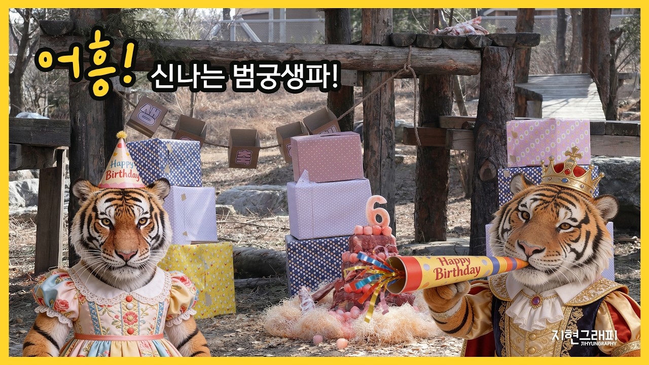 어흥! 신나는 범궁이생파현장~!｜봉화 백두대간수목원 호랑이숲｜Baekdudaegan National Arboretum Tiger Forest시퀀스 01