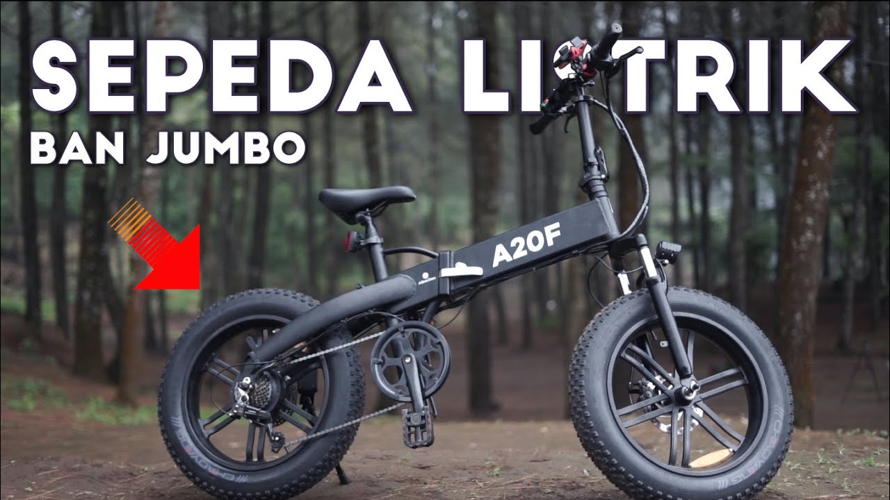 SEPEDA LISTRIK LIPAT FULL GASS 500 WATT PASTI NGEBUT - Review ADO A20F E-Bike