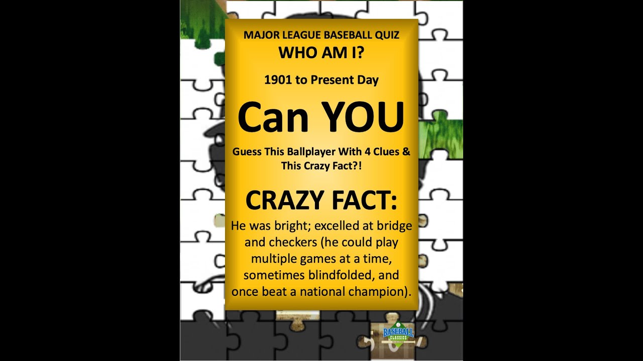 MLB Hall of Fame Player Quiz -  Who Am I? #mlbquiz