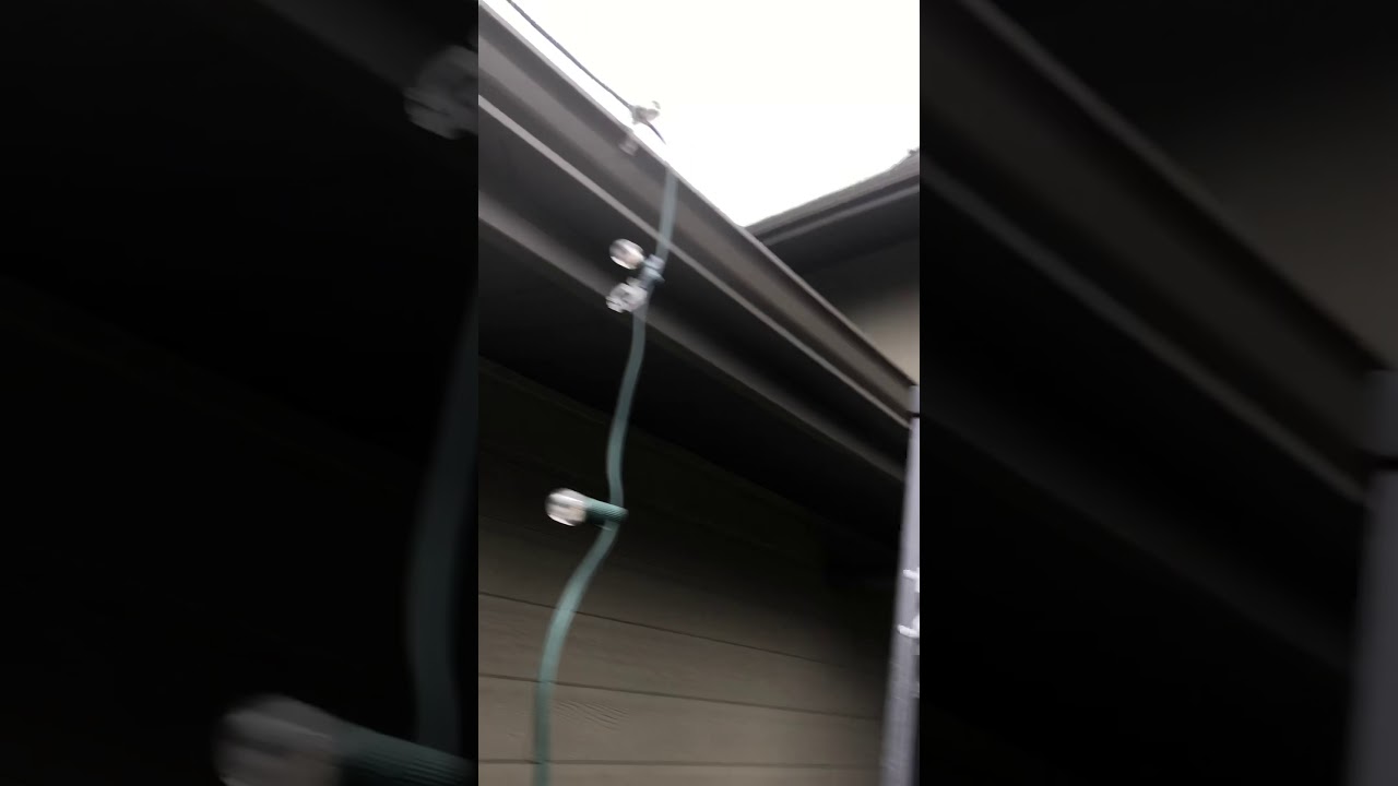 One way to install lights on gutter guards