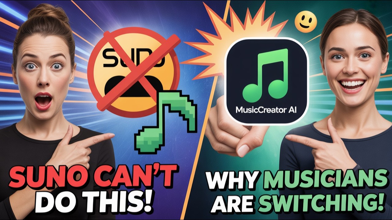 “Suno Can’t Do THIS 🤯 Why Musicians Are Switching to MusicCreator AI”