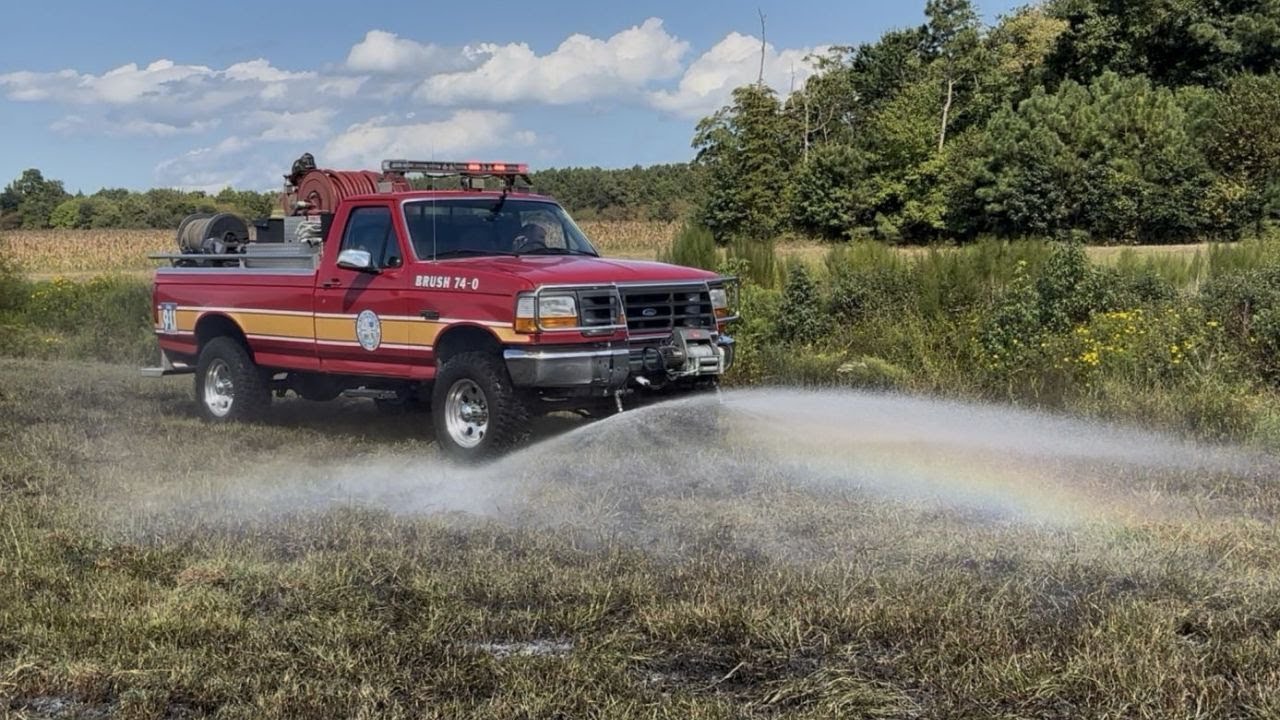 Brush 74 handles a grass fire