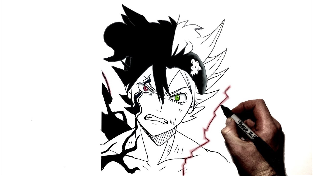 How to Draw Asta | Step by Step | Black Clover