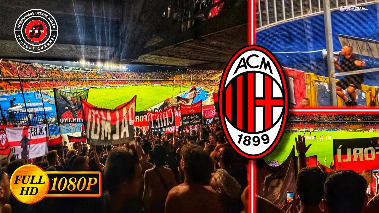 🔴⚫ BANDITI CURVA SUD MILANO TRANSFERTA A VIA DEL MARE STADIUM • SERIE A • LECCE vs AC MILAN • FT 0-2