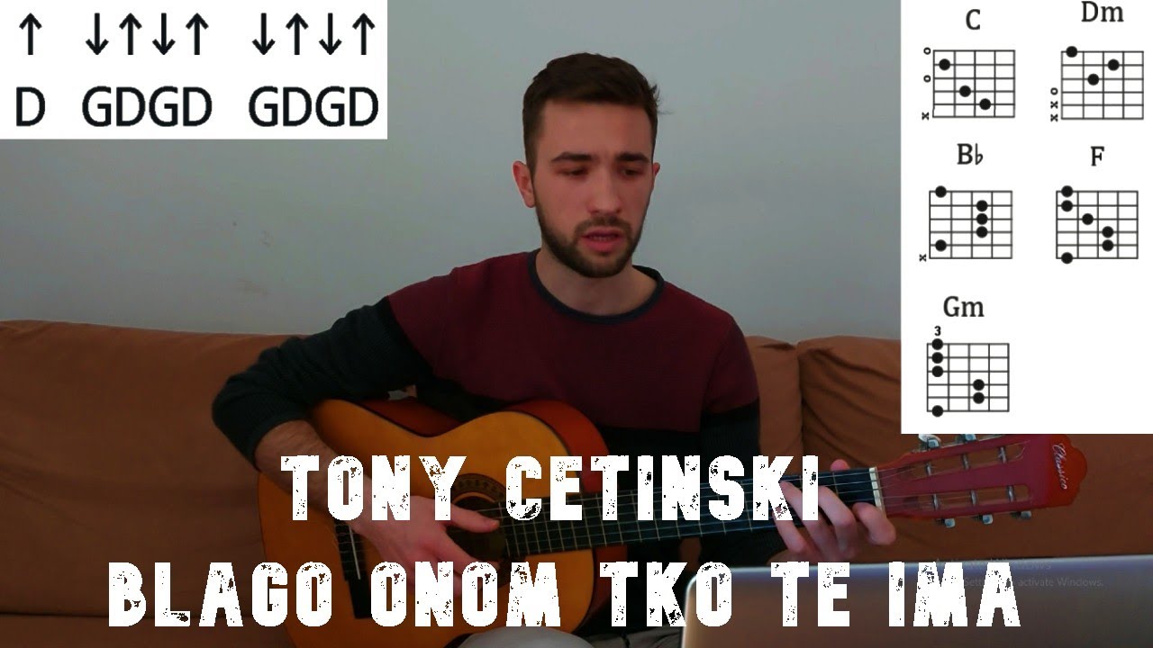 Tony Cetinski - Blago onom tko te ima | Lekcija za gitaru (Ritam i Akordi)