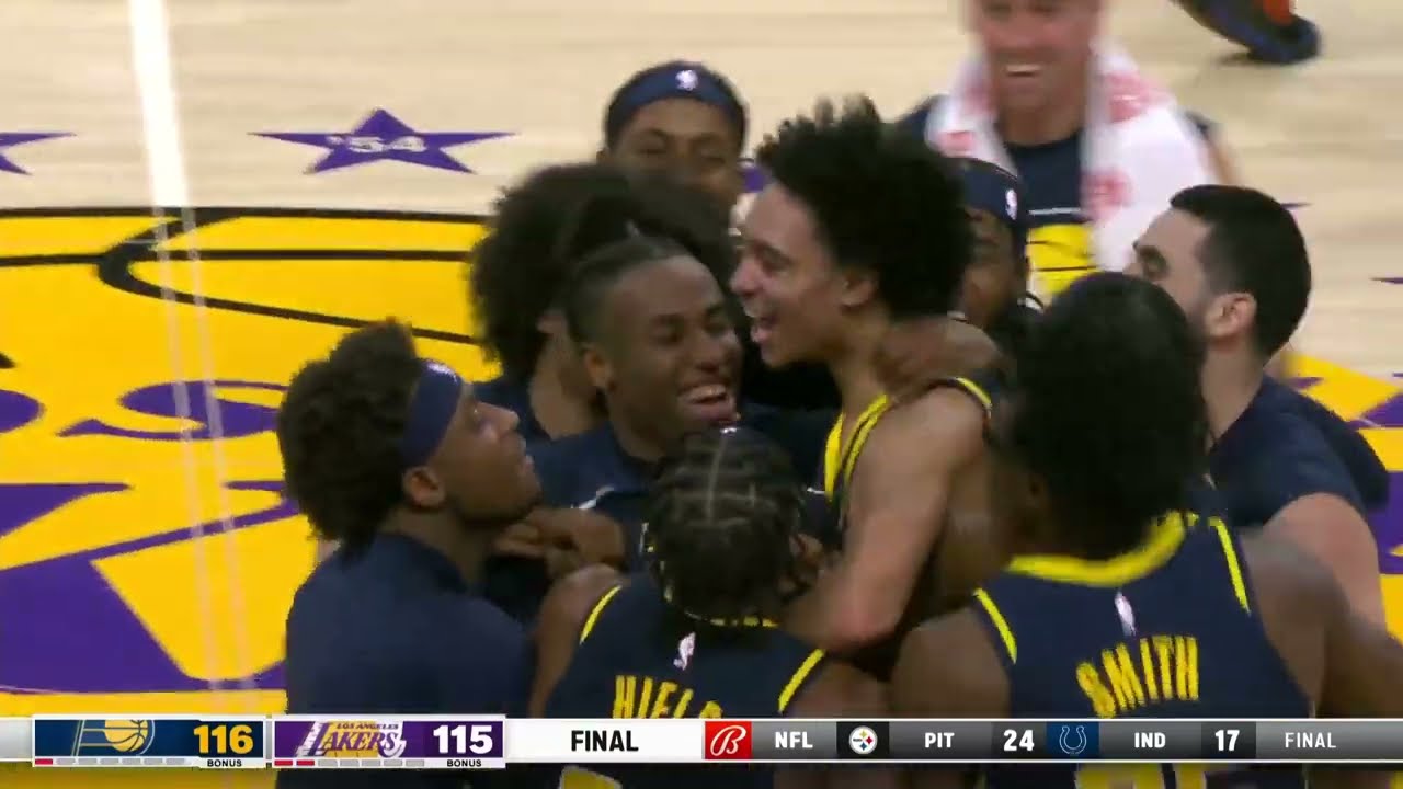 Andrew Nembhard Drains 3-Pointer At The Buzzer For The Win! #TissotBuzzerBeater