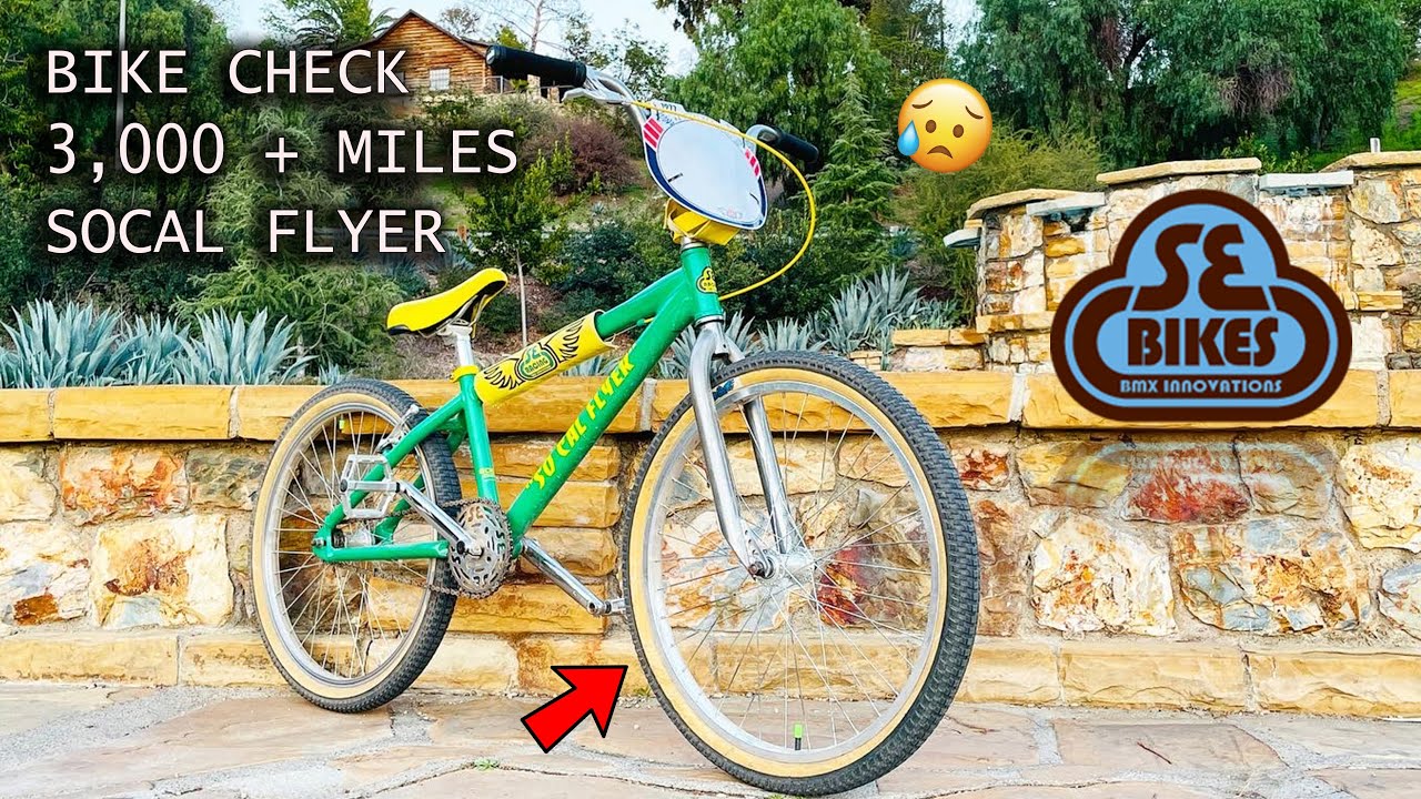 SE Bikes SoCal Flyer 3000 + Miles BIKE CHECK | Rare BMX Reviews
