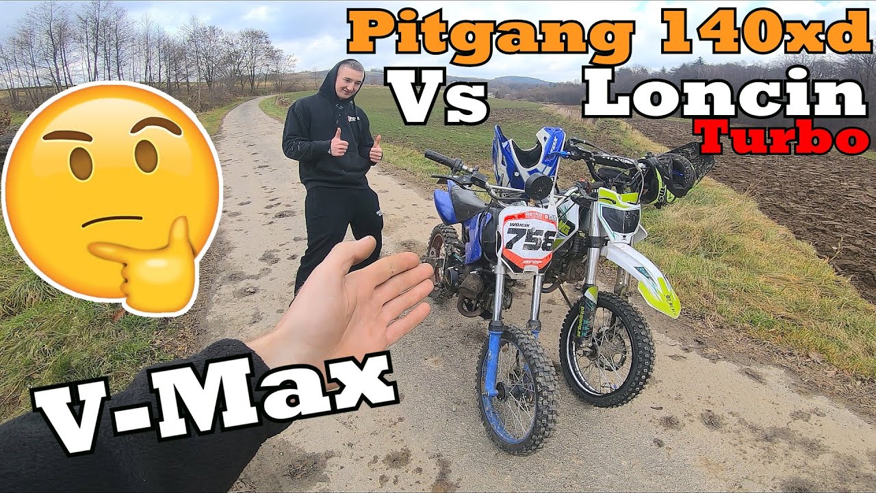 Loncin Turbo Vs Pitgang 120/140XD / Pomiar prędkości V-Max