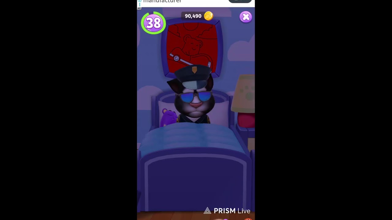 MY TALKING TOM 😂 #shorts #live #trending #viraltom #funnycat #satisfying #talkingtom2 #tom #game
