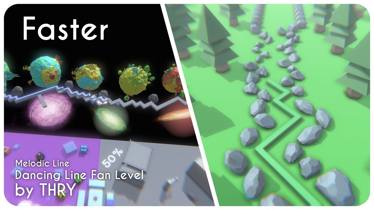 Melodic Line - Faster | Dancing Line Fanmade