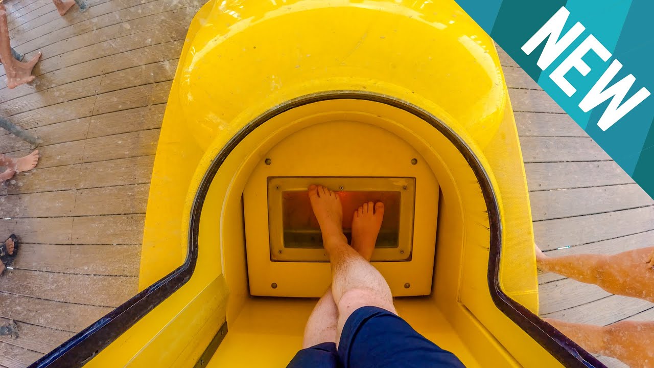 New SUMMIT PLUMMET Drop Water Slide at Splashway Water Park