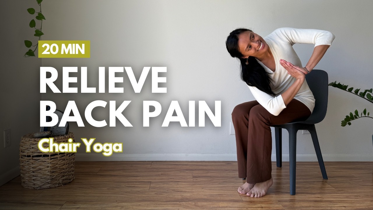 20 Minute Chair Yoga To Relieve Back Pain