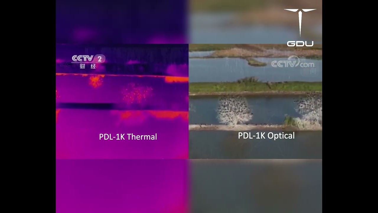 GDU S400 drone equipped with PDL-1K infrared camera applied in wild animal observation