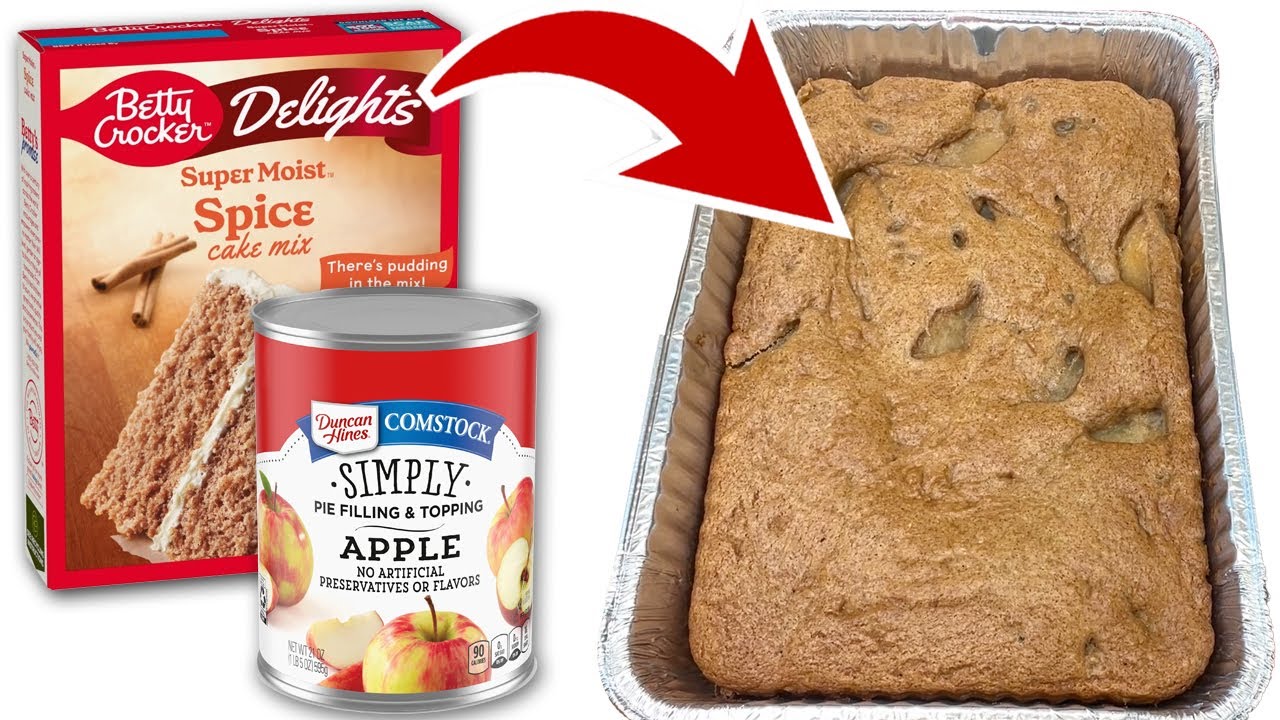 3 Ingredient Apple Pie Cake Spice Cake Mix