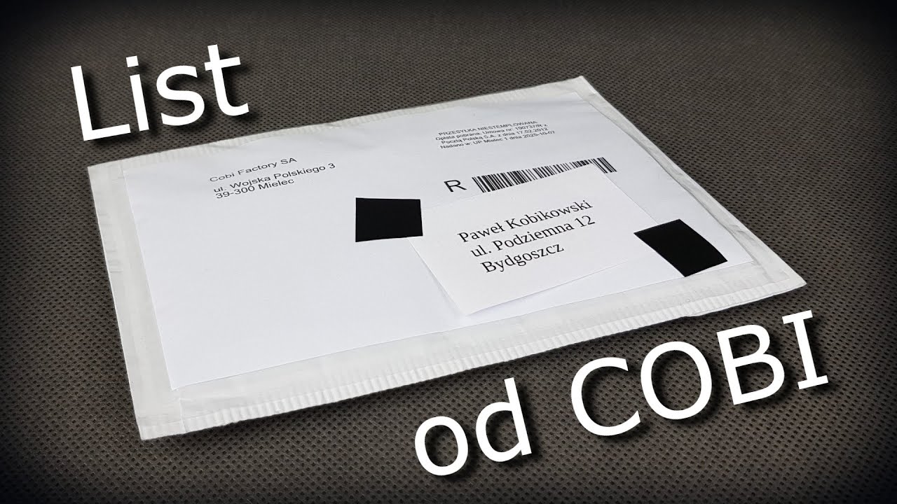 Dostałem list od COBI - otwieramy!