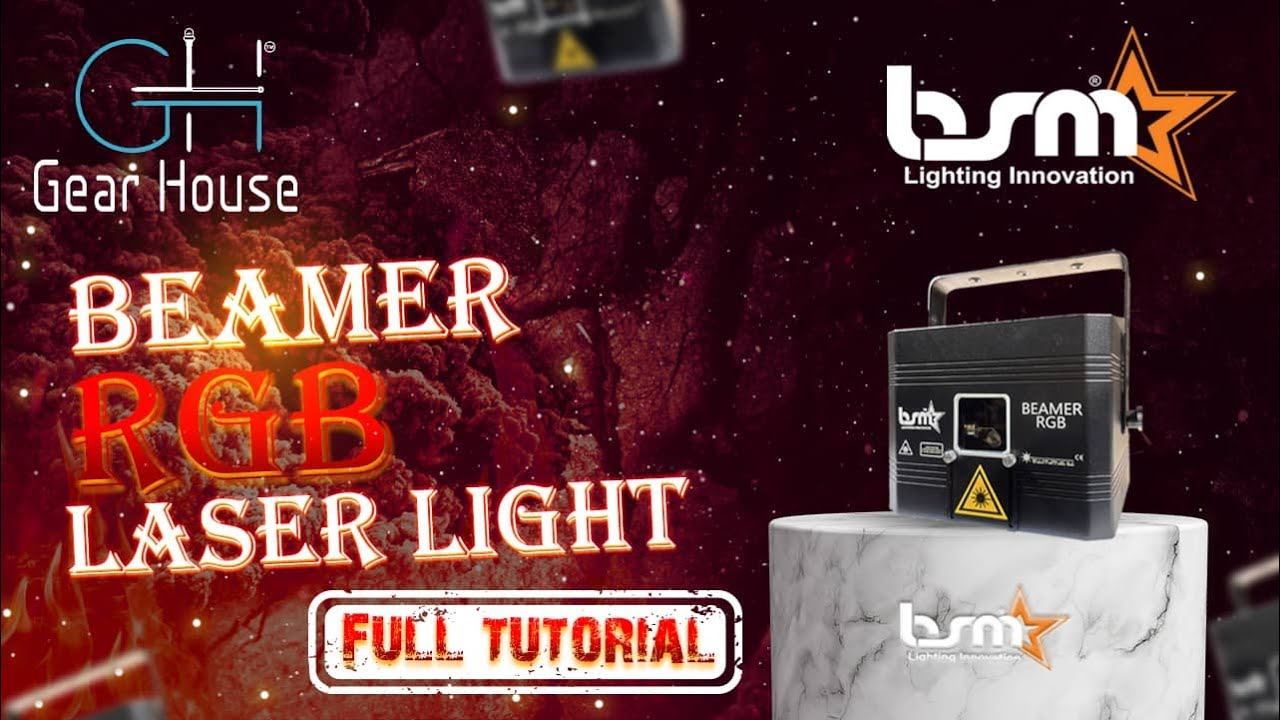 BSM Beamer RGB 1 Watt Laser Light Unboxing Testing II बीएसएम बीमर आरजीबी 1 वाट लेजर लाइट अनबॉक्सिंग