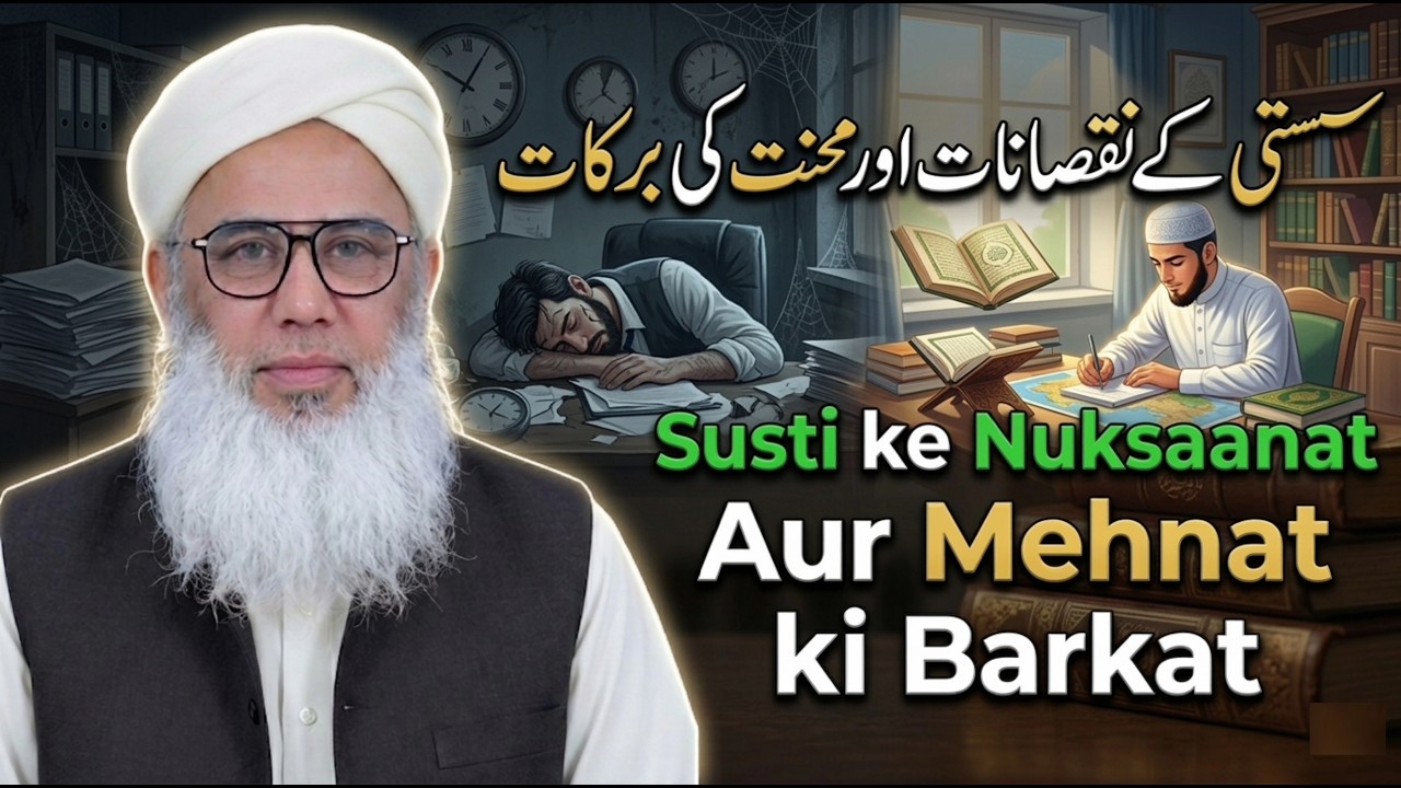 🔴LIVE  | Susti Ke Nuksaanat Aur Mehnat Ki Barkat | Maulana Salman Bijnori