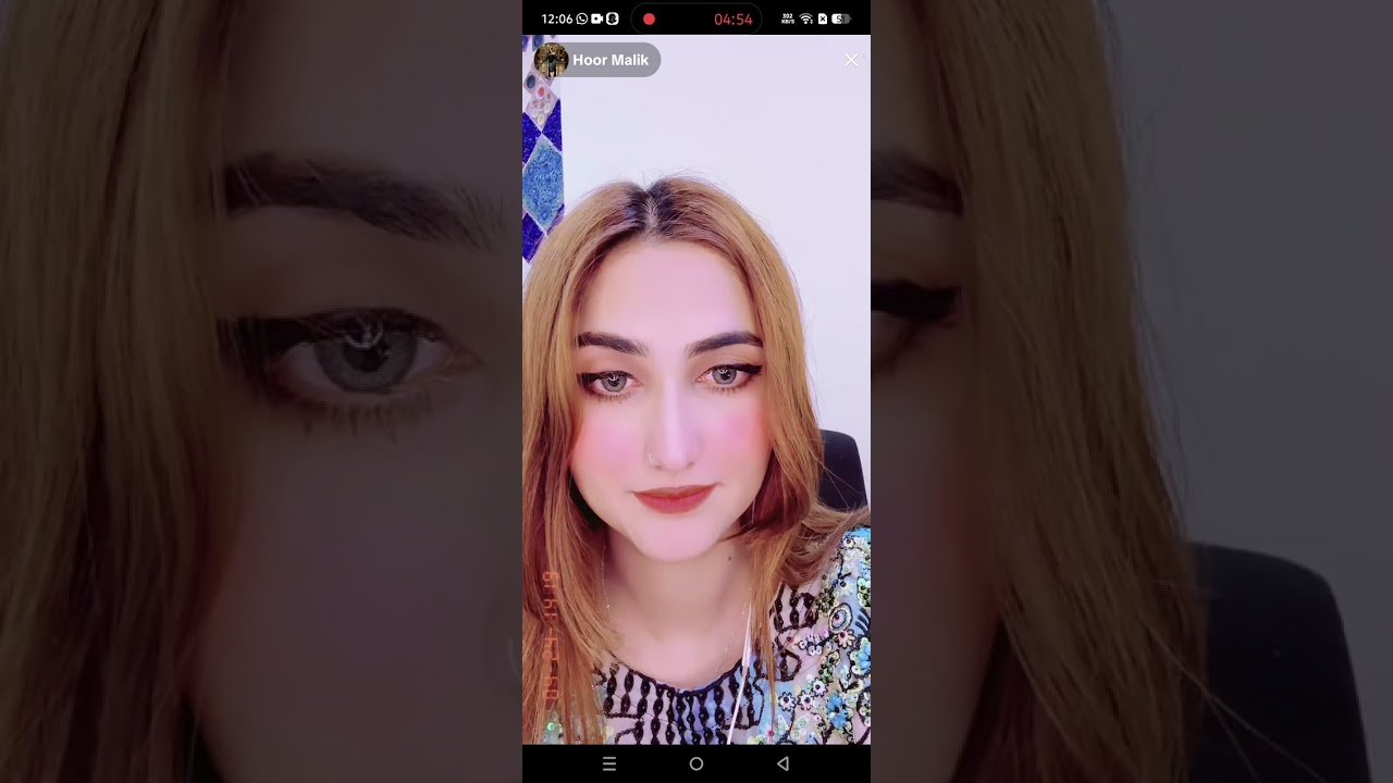 Hoor malik live tiktok mach panishmant