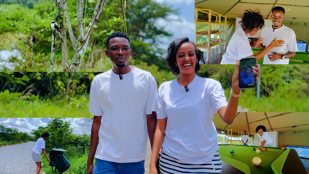 Lynda nyuma yubwiyunjye ajyanye Umugabowe muri park  mubutembere yaramutsindiye kuri biyari