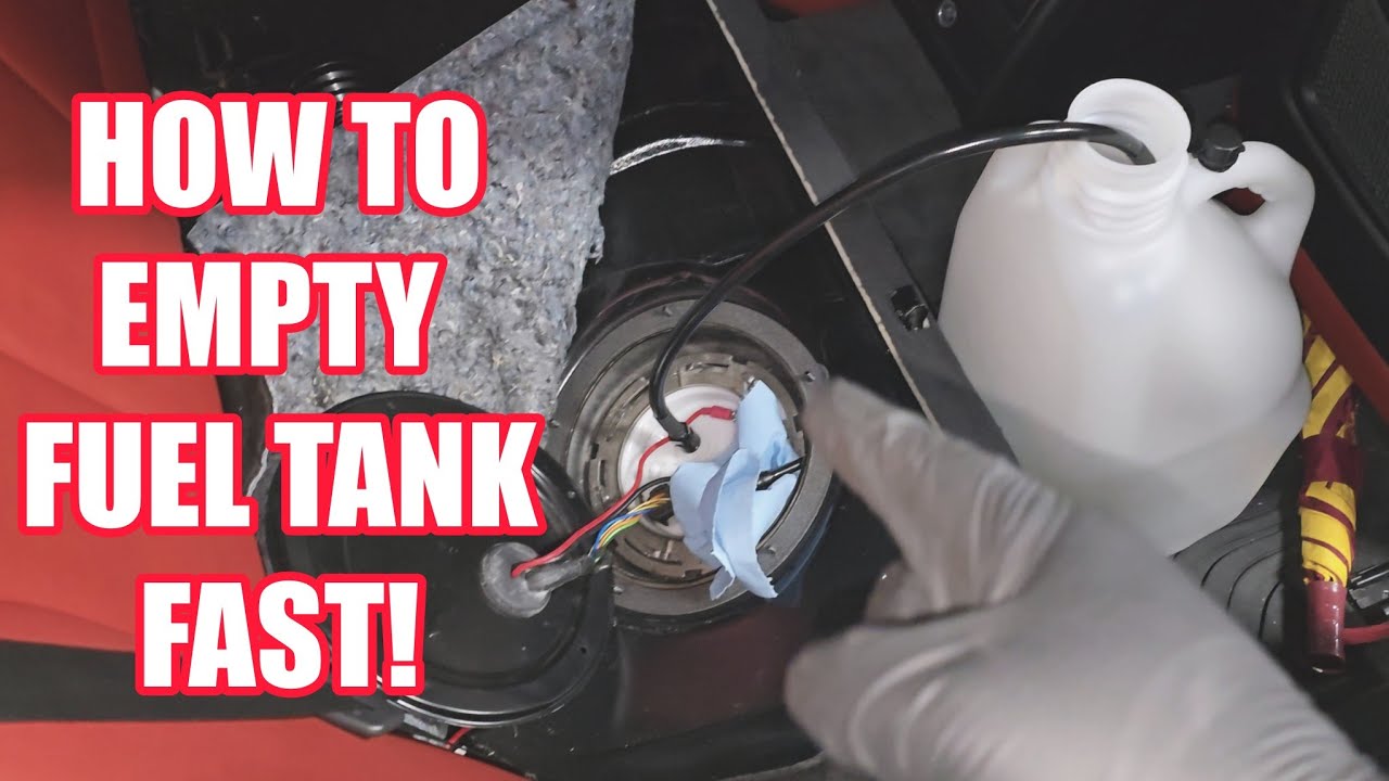 How to Drain BMW Fuel Tank Quickly