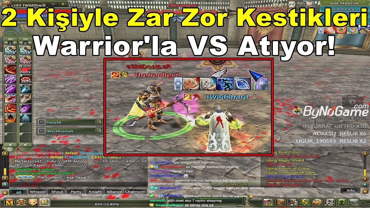 DomenicoWacco | 2 Kişinin Zor Kestiği GM Gibi Warriorla | Arena'da VS İstiyor! | Knight Online