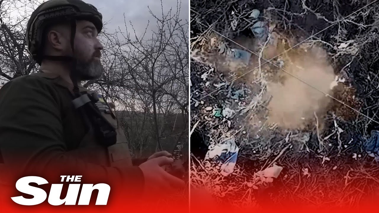 Ukraine border guards blow up Russian forces in Luhansk with weaponised drone