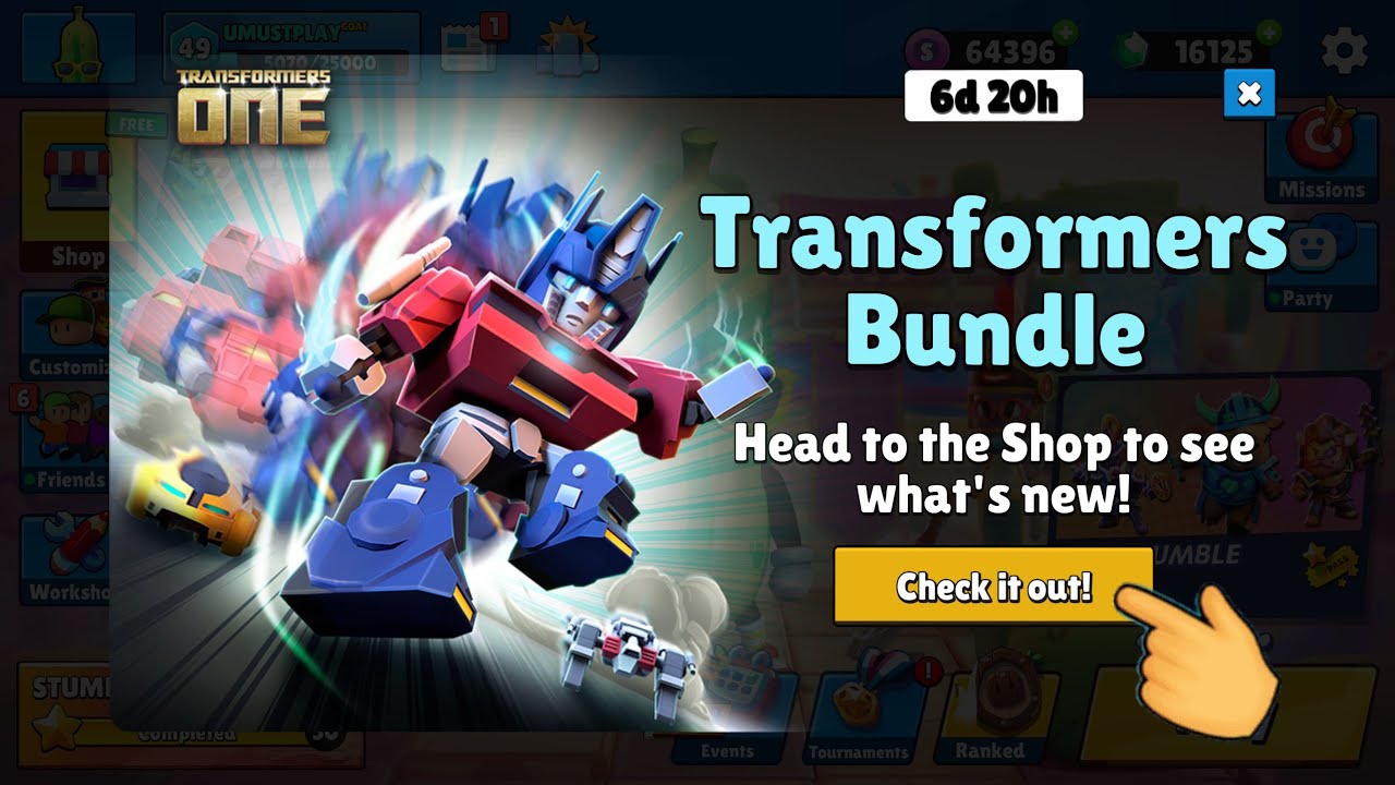 OPTIMUS PRIME 🕛 TIME ENDED - Stumble Guys BLOCK DASH Legendary