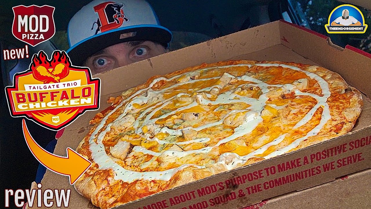 MOD Pizza® Buffalo Chicken Pizza Review! 🐃🐔🍕| Tailgate Trio | theendorsement