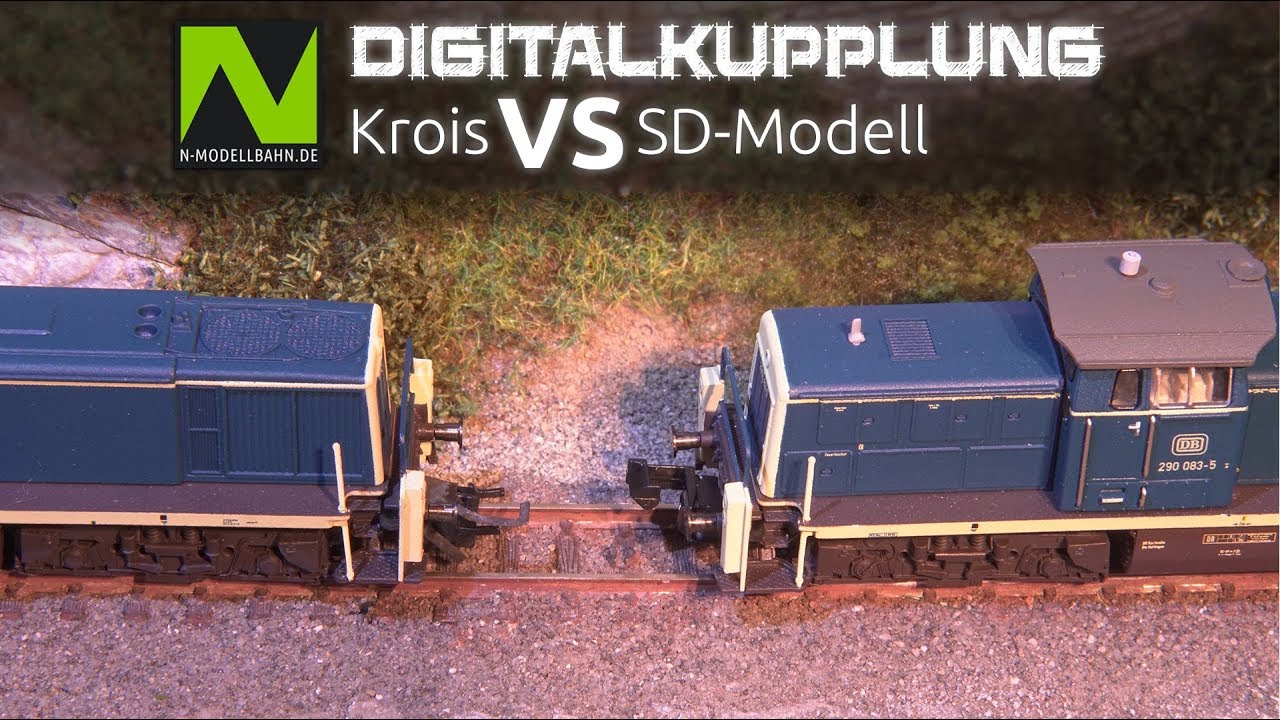 Digitalkupplung in Spur N - Krois vs SD-Modell