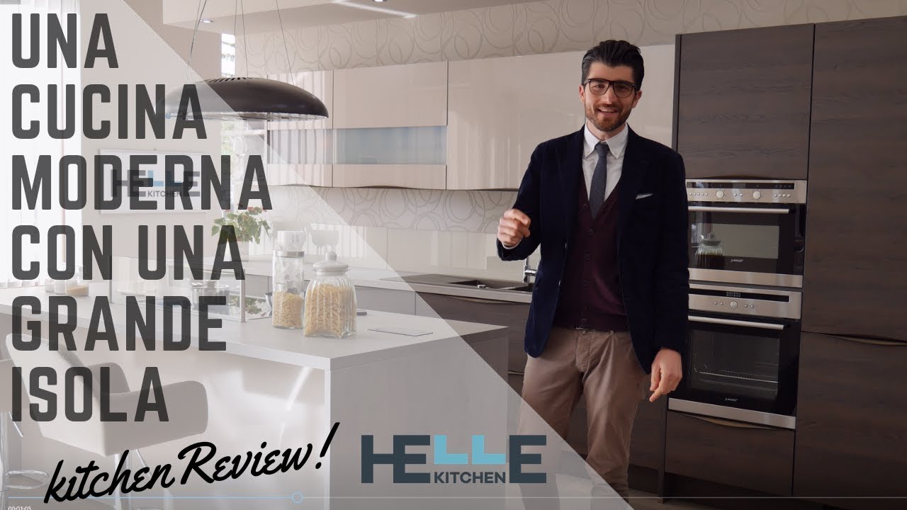 Cucina Moderna Con Grande Isola Centrale - Helle Kitchen Review