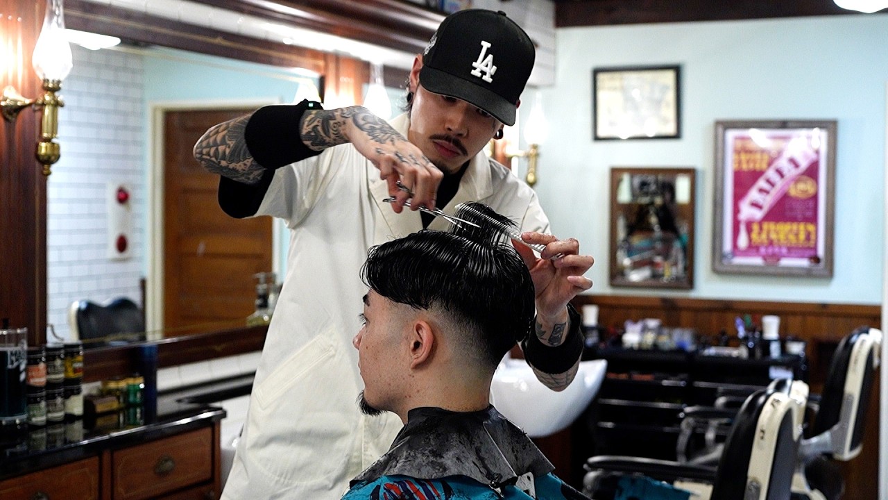 💈🇯🇵 A stylish fade style by a barber. A comprehensive haircut at THE BARBA TOKYO B1 in Kanda | ASMR